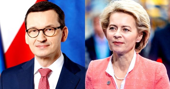 Los polacos “no creen en chantajes”, contundente respuesta del  primer ministro a la presidenta de la UE